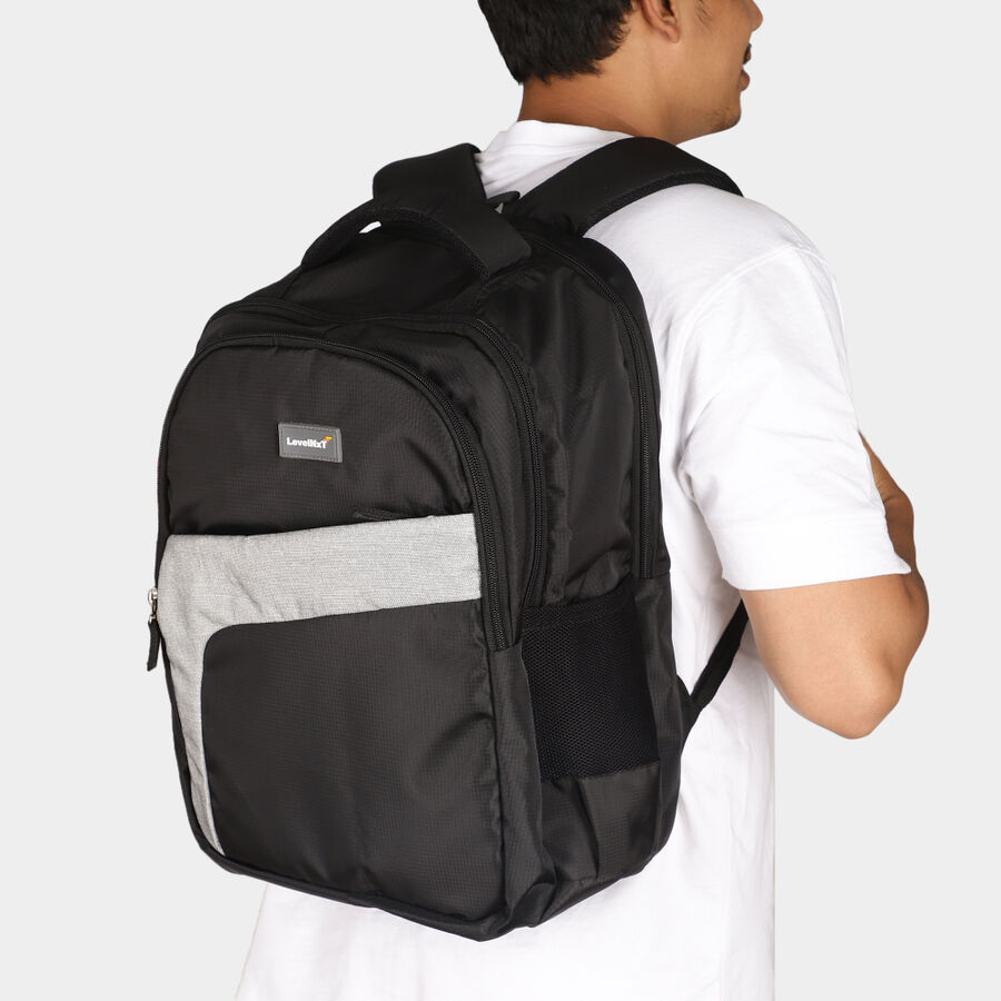 Black Polyester Backpack, , large image number null