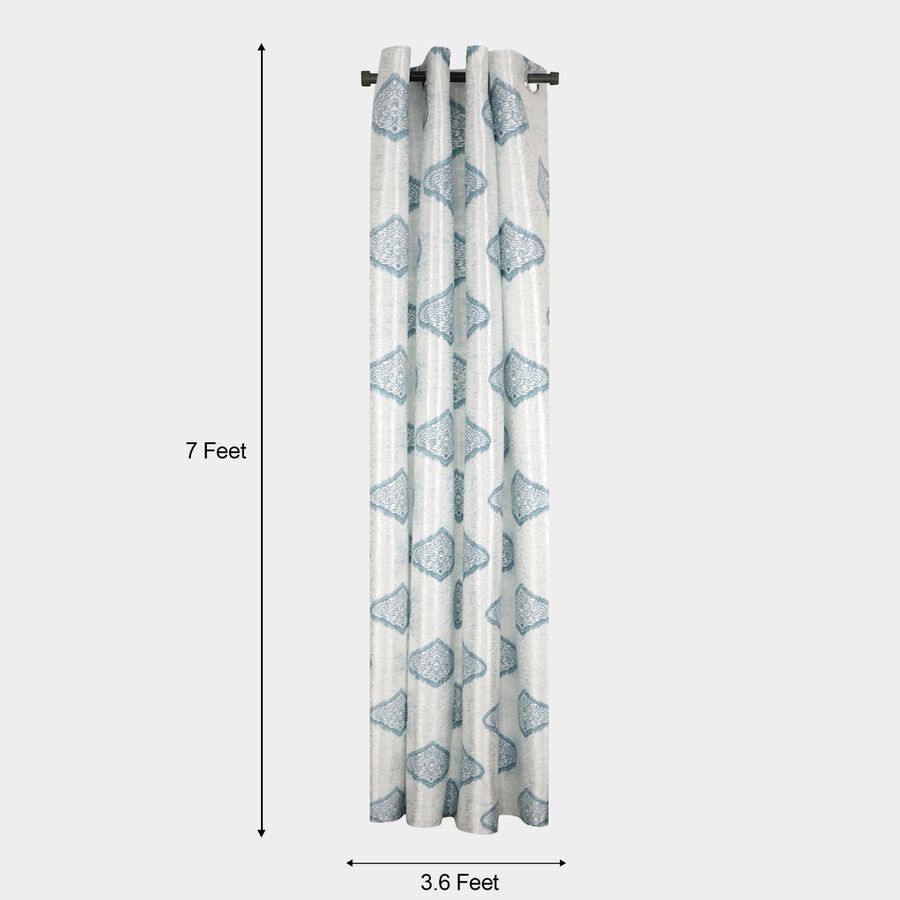 7ft. Light Blue Polyester Door Curtain, , large image number null