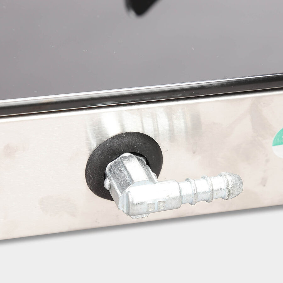 Glass Top With Stainless Steel Bottom Gas Stove , , large image number null