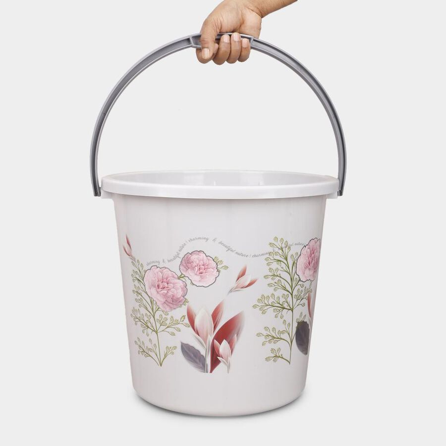 25L Grey Plastic Bucket, , large image number null