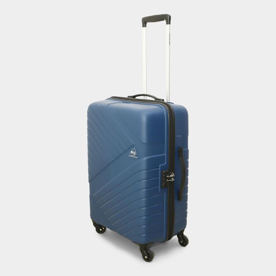 4-Wheel Dark Blue Polypropylene Hard Case Trolley, Small + Medium + Large, , large image number null