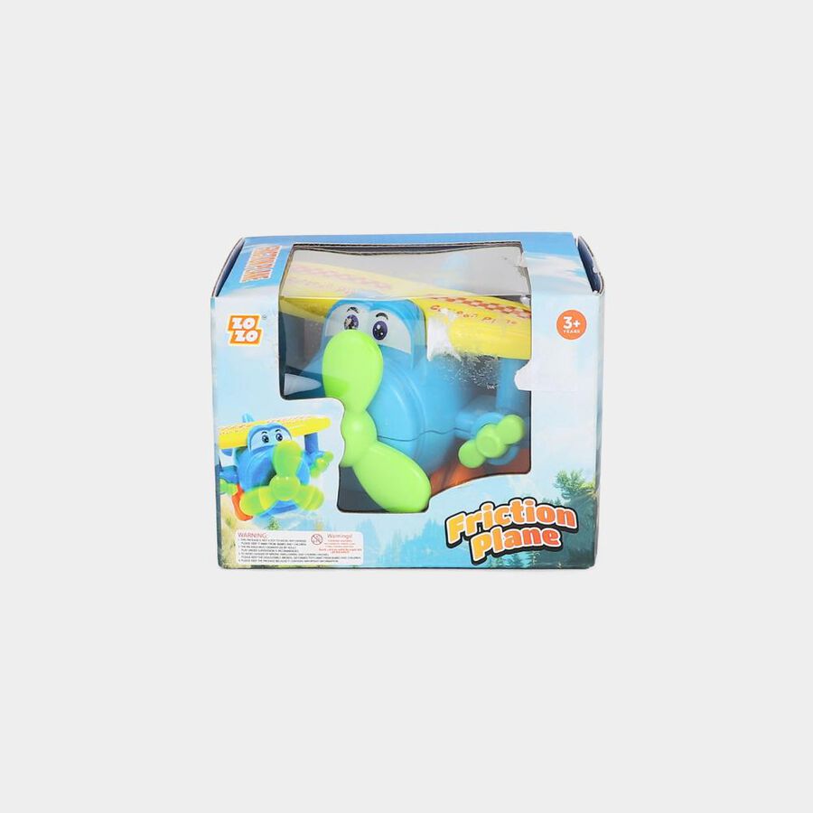 Kid's Blue Plastic Plane, , large