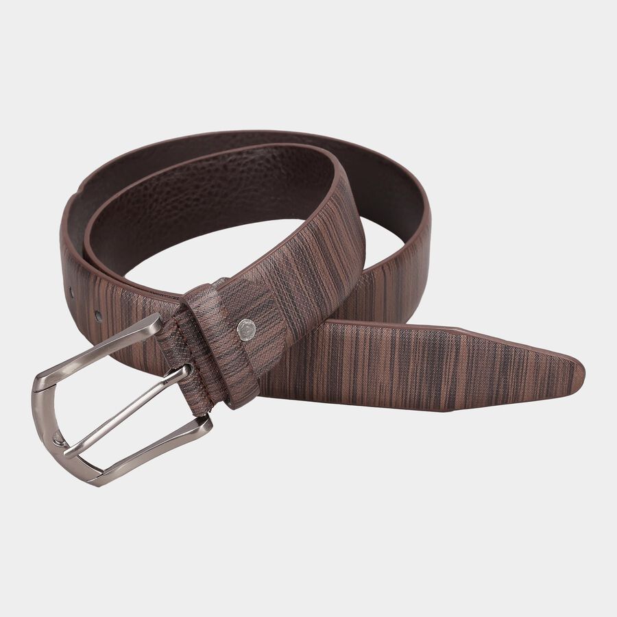 Men's Brown Polyurethane Casual Belt, , large image number null