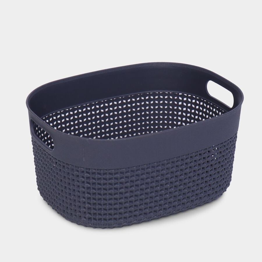 Grey Plastic Basket, , large image number null