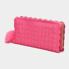Women's Red Polyurethane Hand Pouch, , small image number null