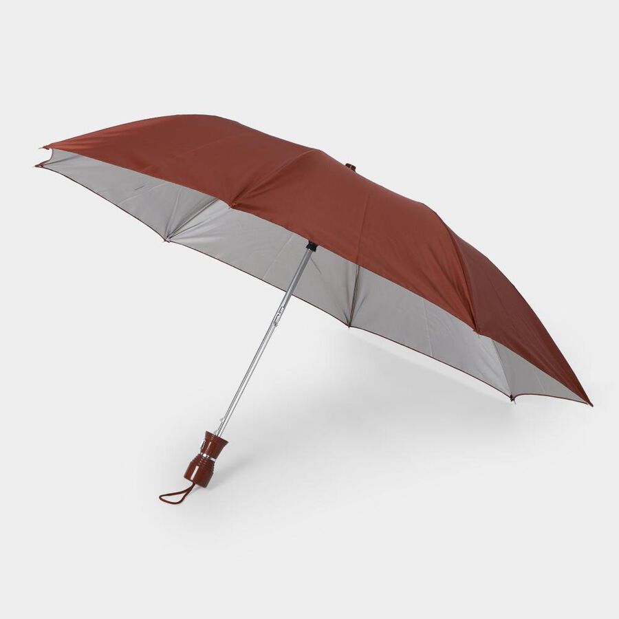 Brown Polyester Mens Umbrella, , large