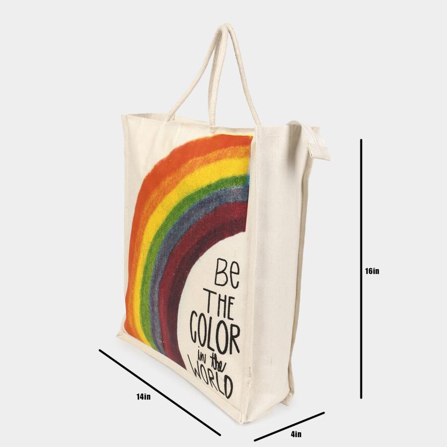 off-White Canvas Bag, , large