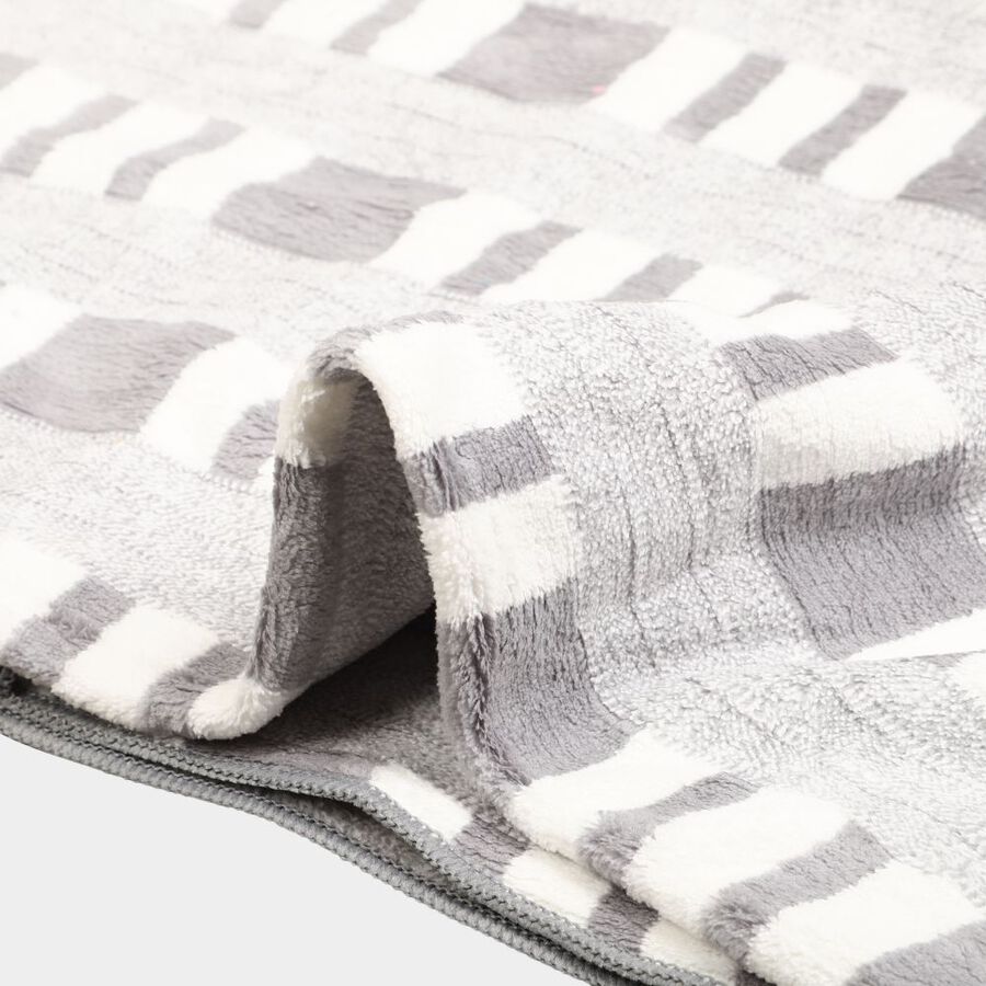 280 GSM Grey Microfiber Bath Towel, , large