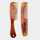 Plastic Hair Comb, Set of 2 - Colour/Design May Vary, , small image number null