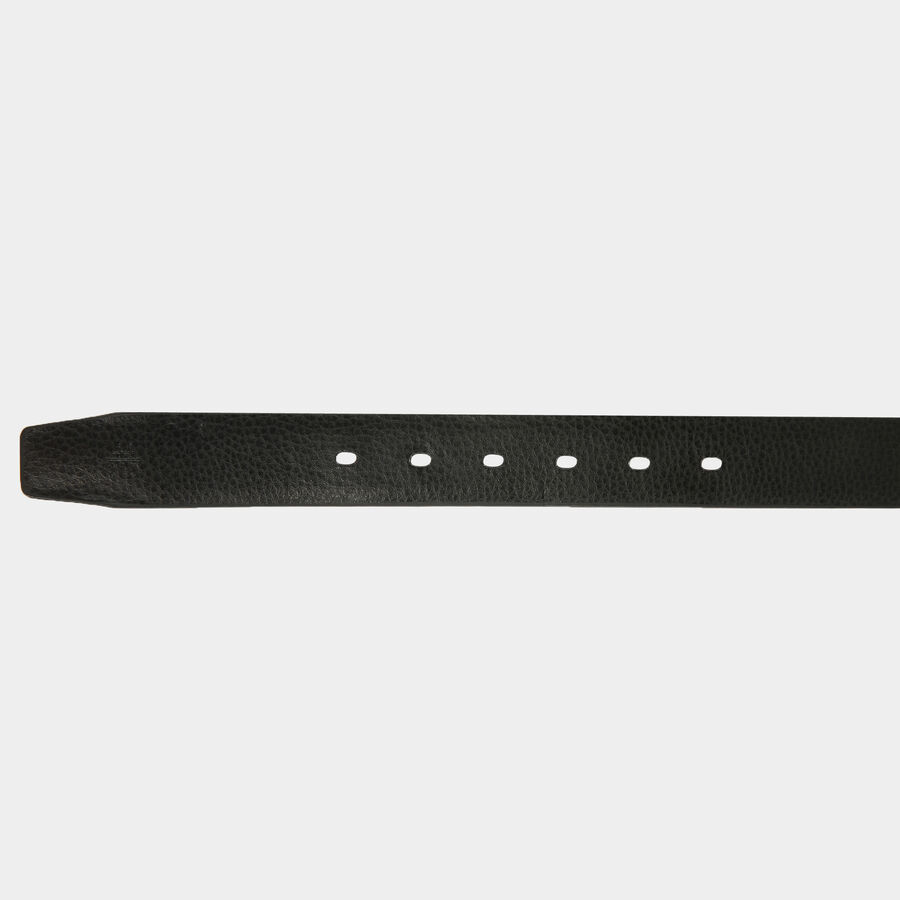 Men's Black Polyurethane Formal Belt, 38 in. Waist, , large image number null