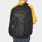 Black Polyester Backpack with Laptop Compartment and USB Port, , small image number null