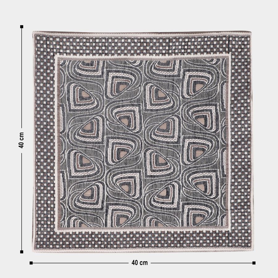 Grey Polyester Cushion Cover, , large image number null