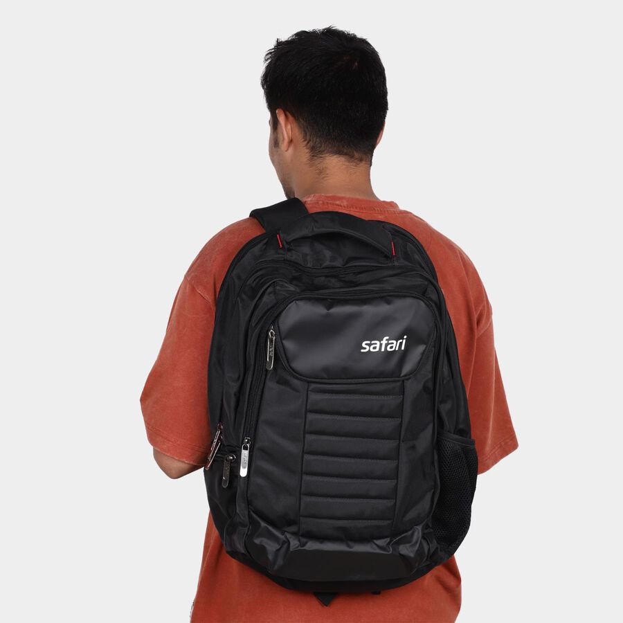 Black Black Polyester Backpack,32L (Approx), , large image number null