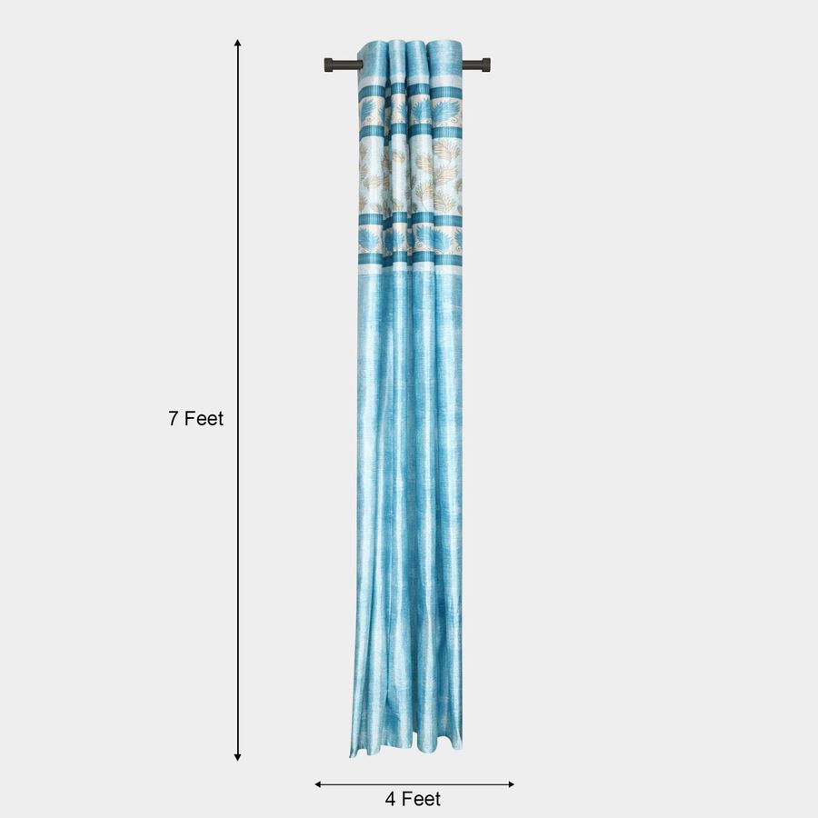 7ft. Blue Polyester Curtain, , large