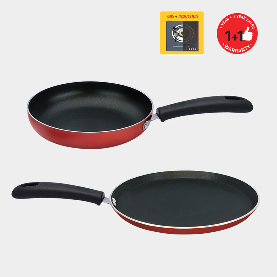 Aluminium Cookware Set - Fry pan & Tawa, , large image number null