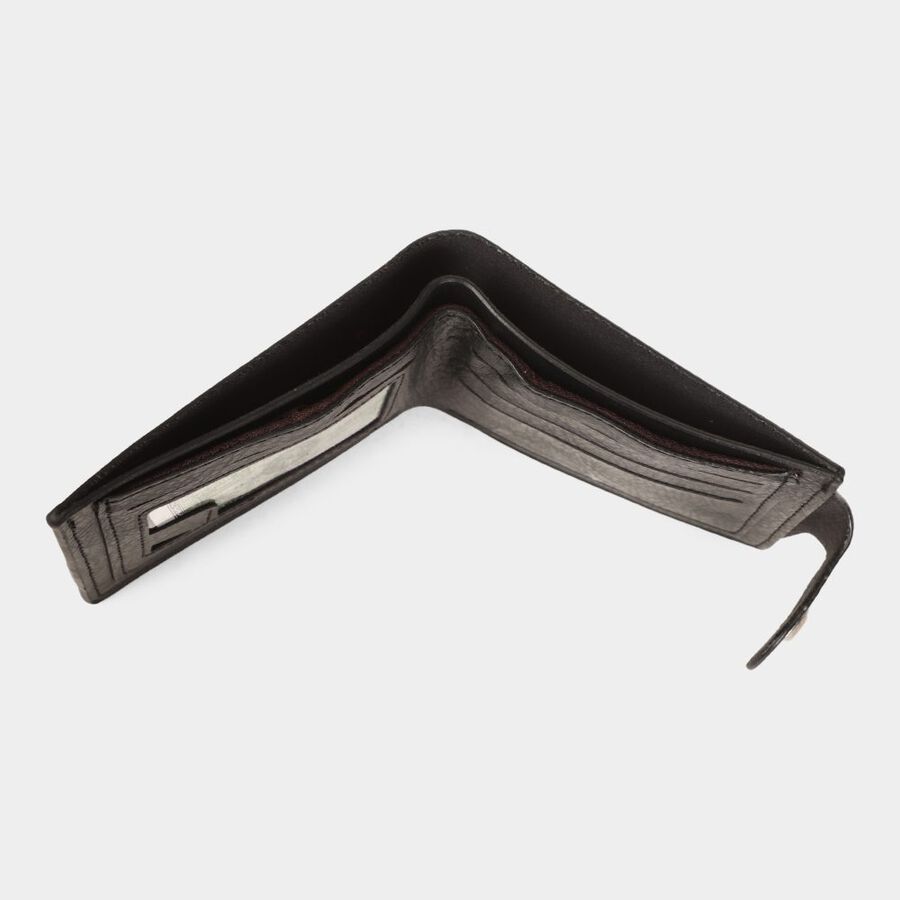 Men's Black Polyurethane Wallet, , large image number null