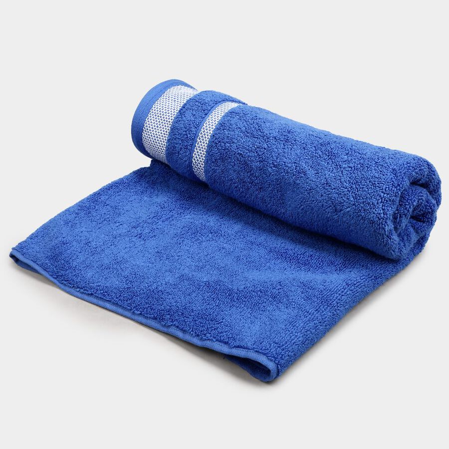 480 GSM Blue Cotton Bath Towel, , large image number null