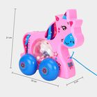 Kid's Pink Plastic Pull Along Toy , , small