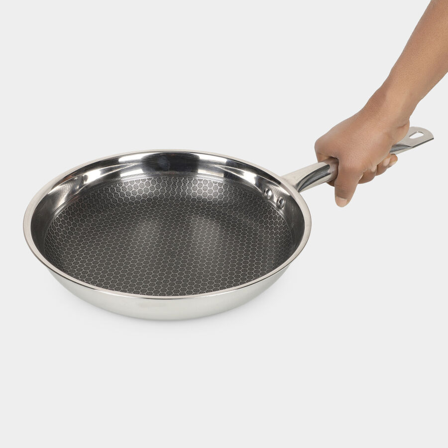 1.6L Stainless Steel Fry Pan, , large image number null