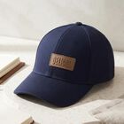 Men's Blue Fabric Cap, , small