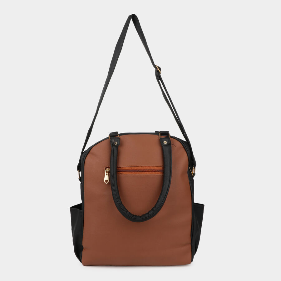 Women Solid Tan Handbag, , large image number null