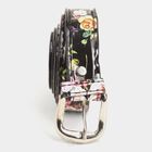 Women's Black Polyurethane Belt, , small image number null