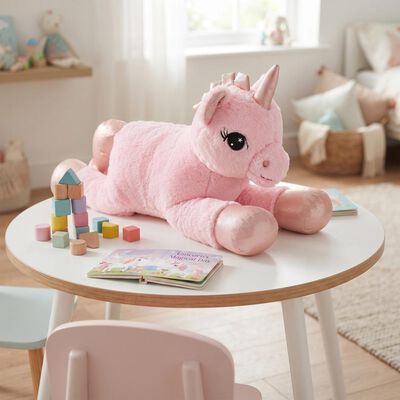 Kid's Light Pink Fabric Animals Teddy