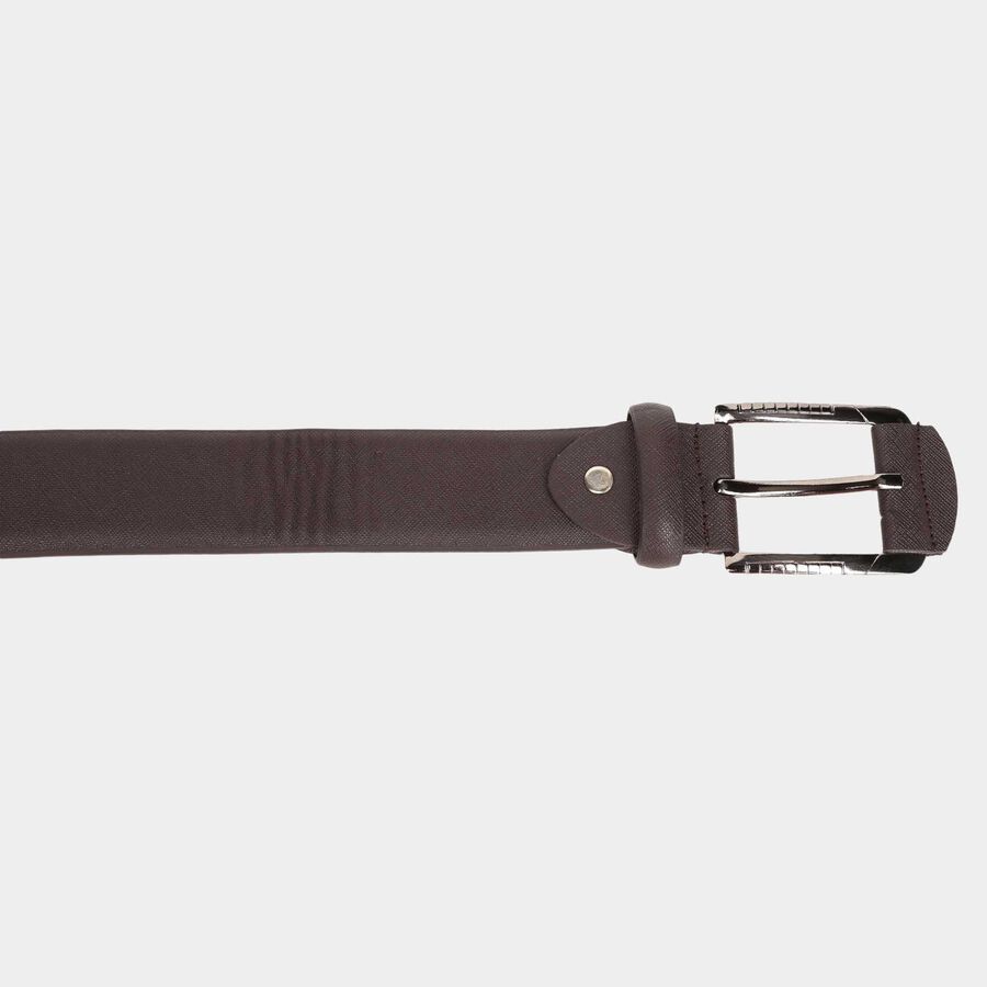 Men's Brown Polyurethane Casual Belt, , large