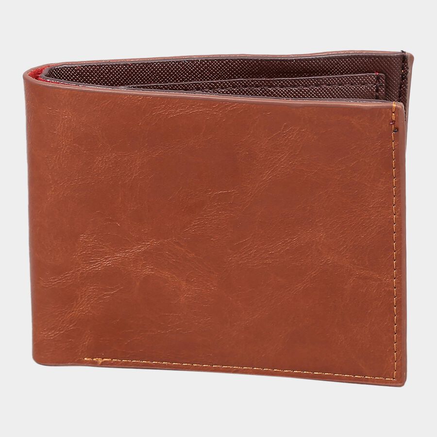Men's Brown Polyurethane Wallet, , large image number null