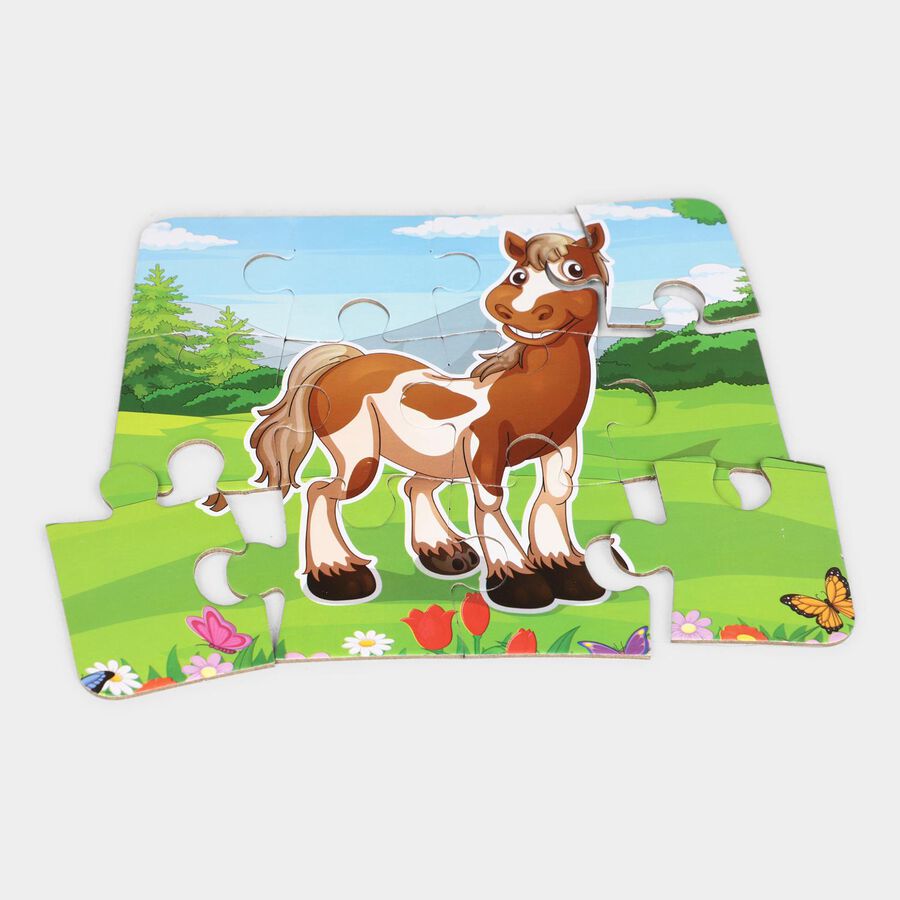Domestic Animals Jigsaw Puzzleset of 3, , large image number null