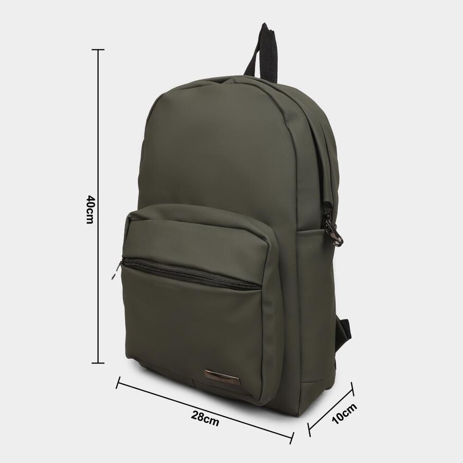 Women's Grey Pu Backpack, , large image number null