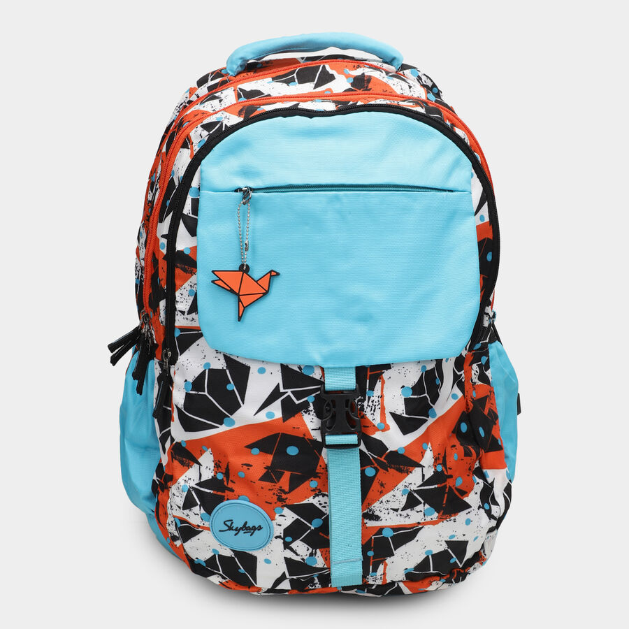 Blue Fabric Backpack, , large