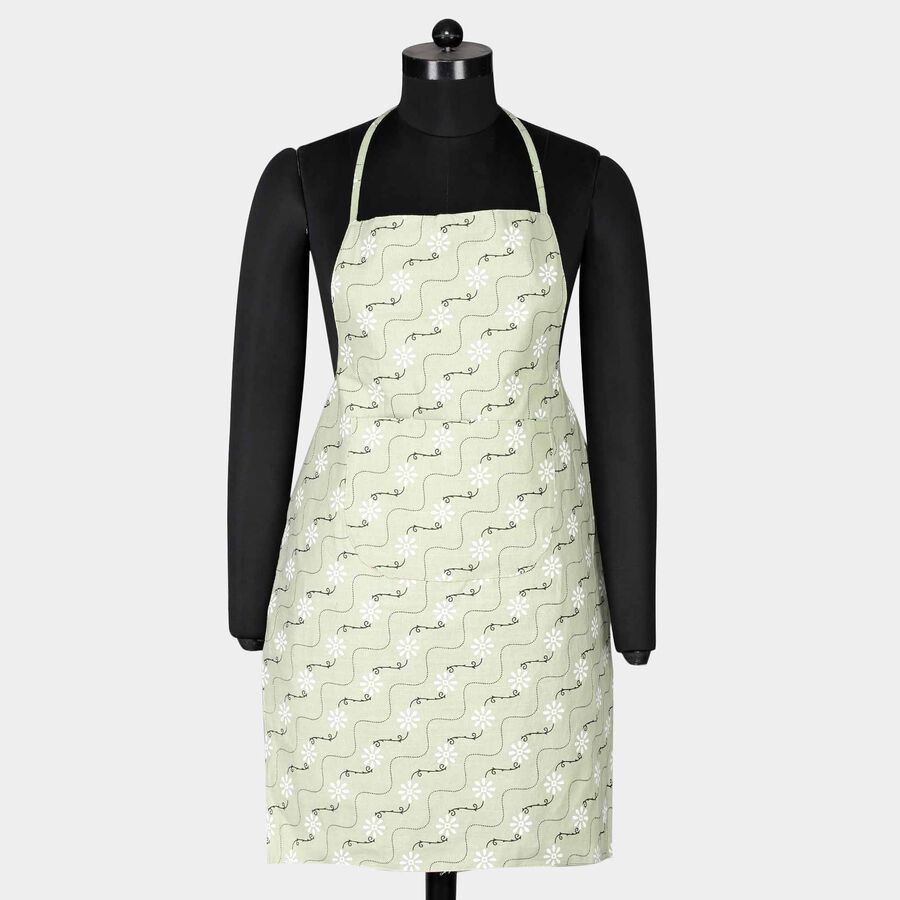 Green Cotton Apron, , large image number null