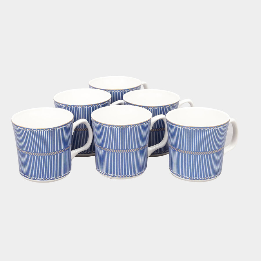 160 ml बोन चाइना कप, 6 का सेट, माइक्रोवेव सेफ, , large image number null
