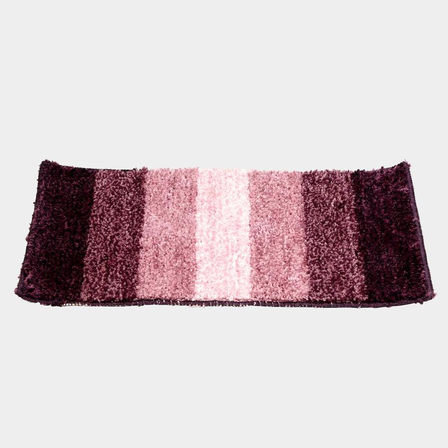 Anti-Skid Purple Polyester Door Mat Set of 2, , large