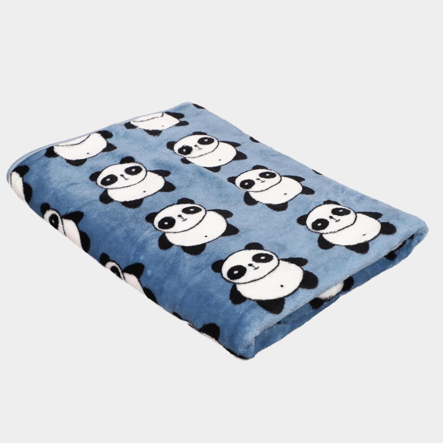 Home Beautiful                         280 GSM Blue Microfiber Baby Towel