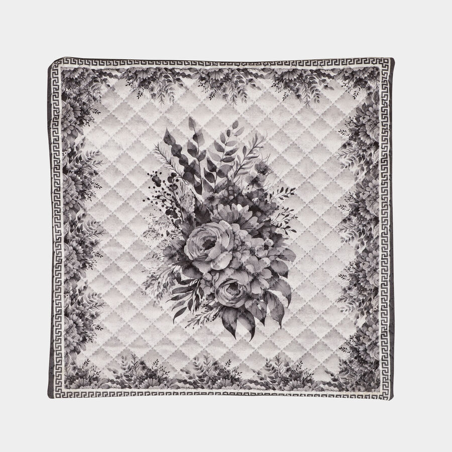 Grey Polyester Cushion Cover, , large image number null