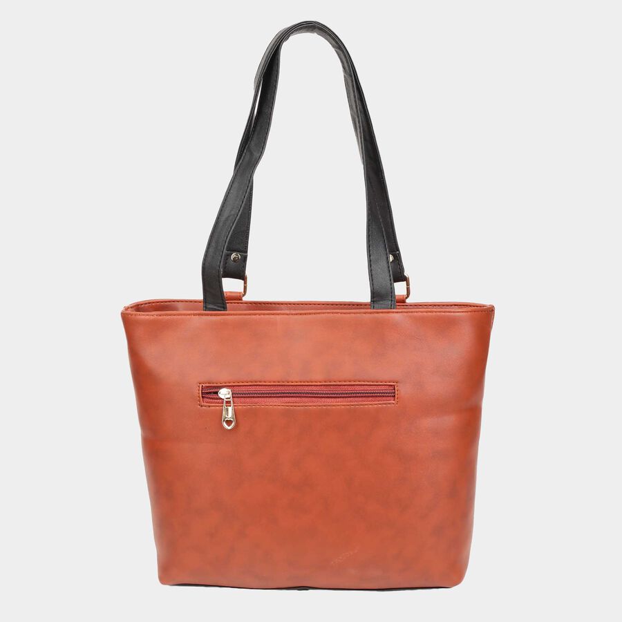 Women's Tan Polyurethane Hand Bag, , large image number null