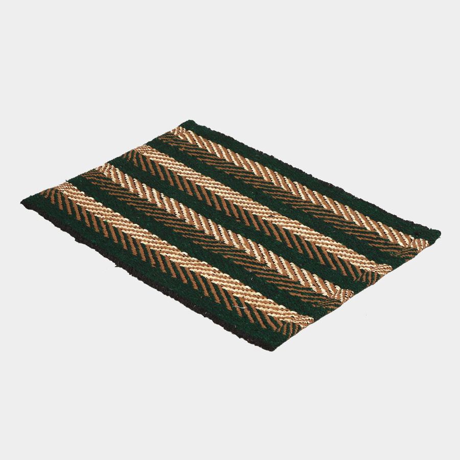Green Polyester Cotton Door Mat, , large image number null