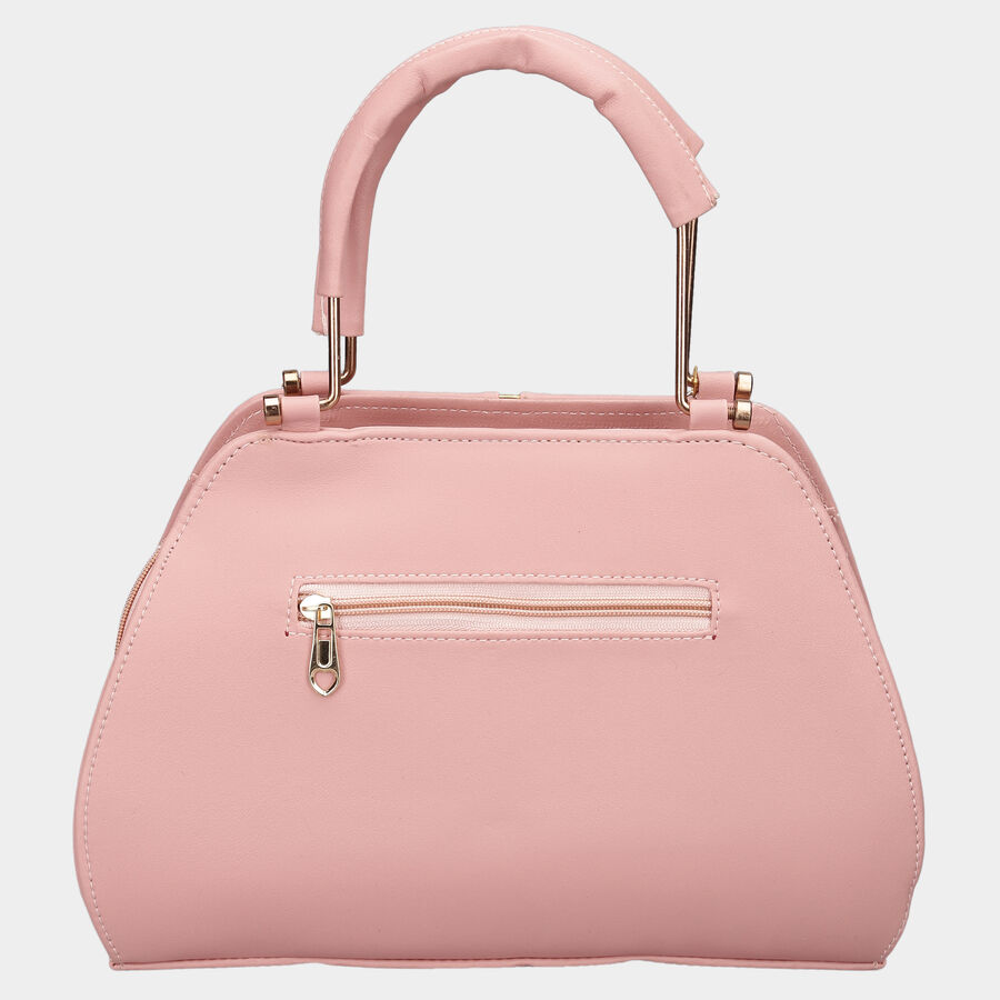 Women Embroidered Peach Handbag, , large image number null