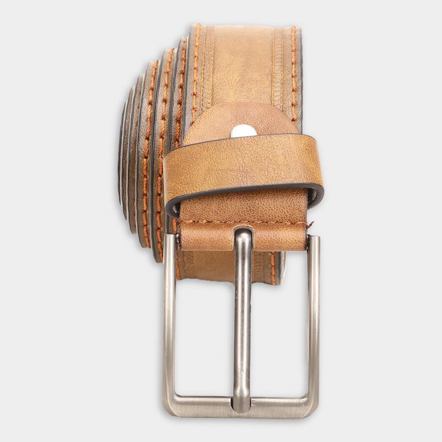 Men's Brown Polyurethane Casual Belt, , large image number null