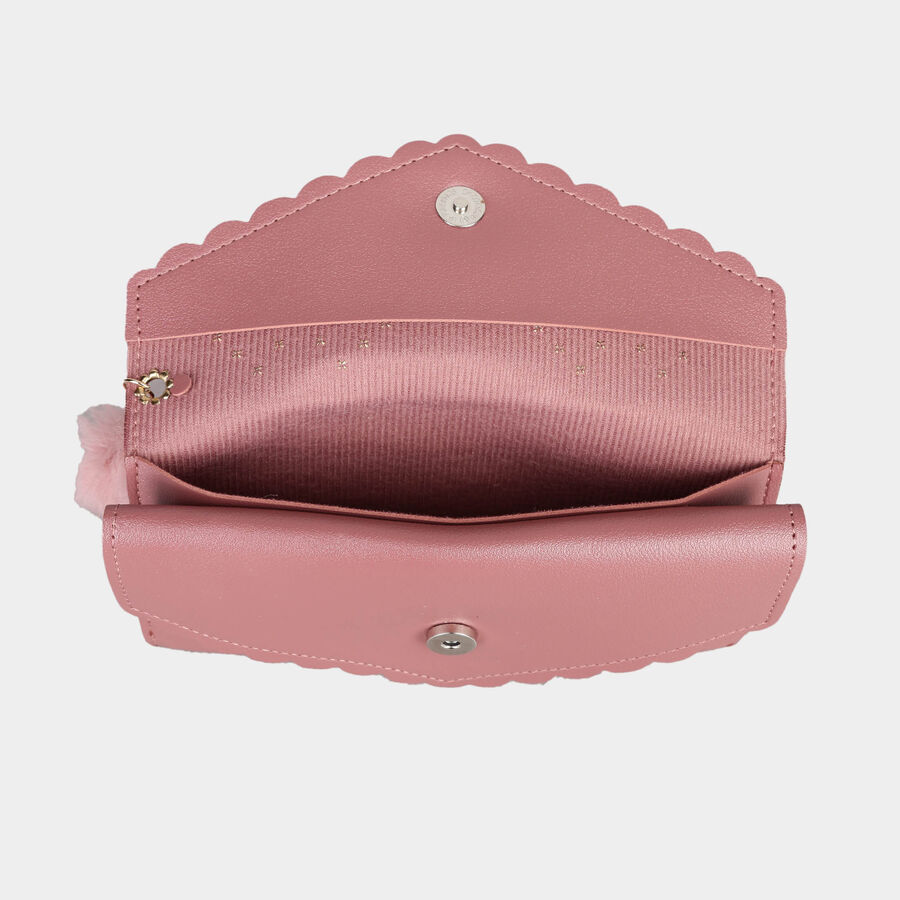 Women's Polyurethane Envelope/Zipper Hand Pouch, , large image number null