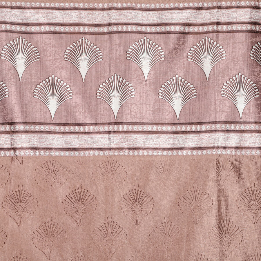 7ft. Brown Polyester Curtain, , large image number null