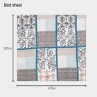 120 GSM Green Microfiber Double Bedsheet With Pillow Cover, , small image number null