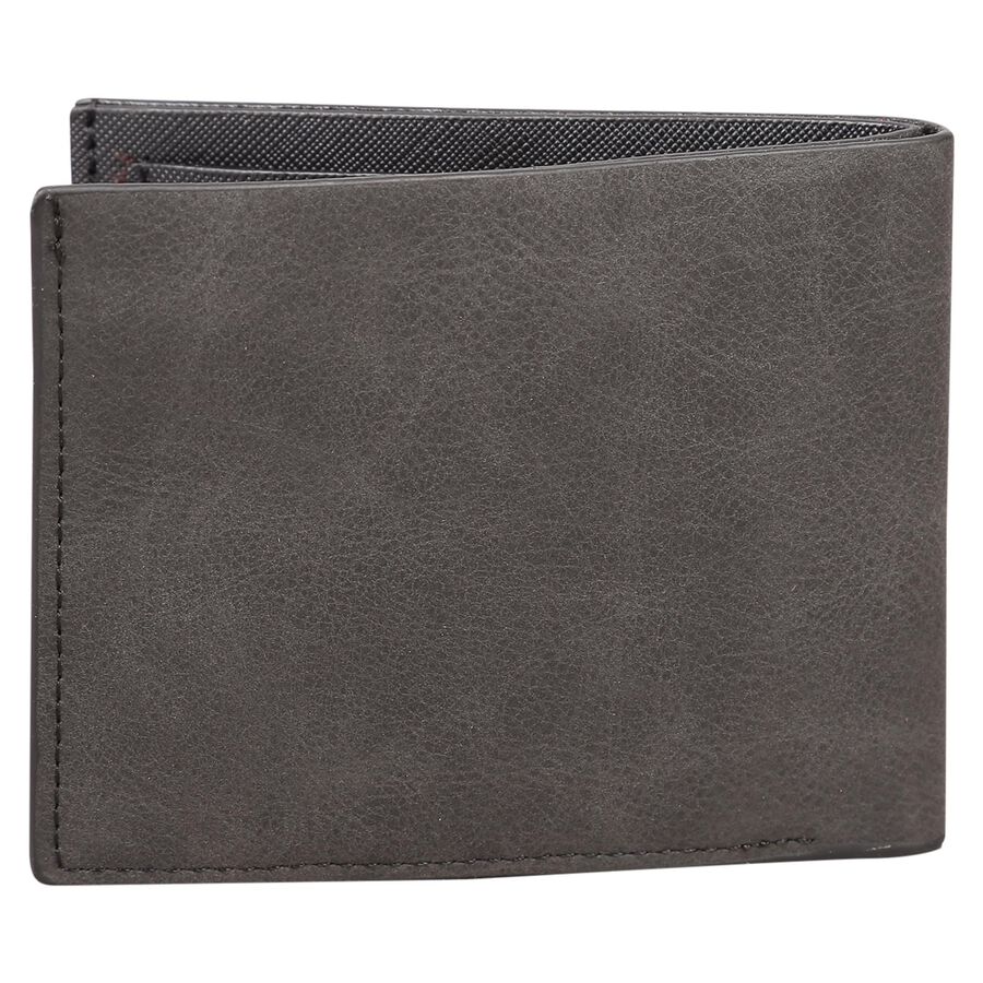 Men's Black Polyurethane Wallet, , large image number null