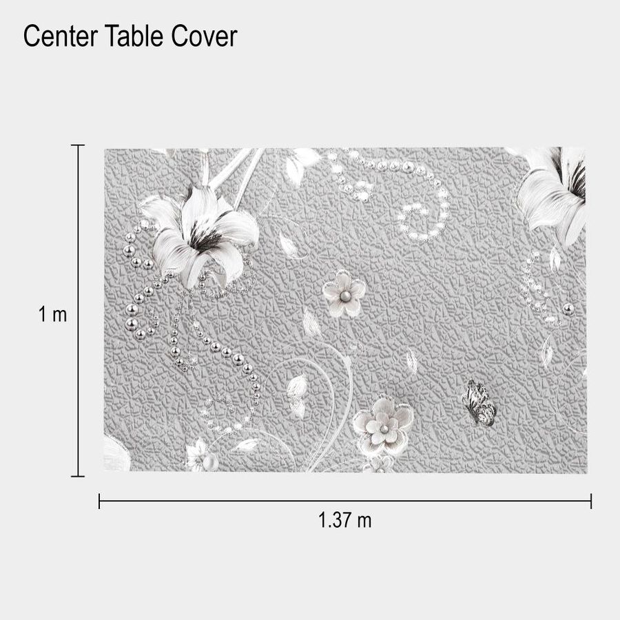 Grey PVC Center Tablecover, , large image number null