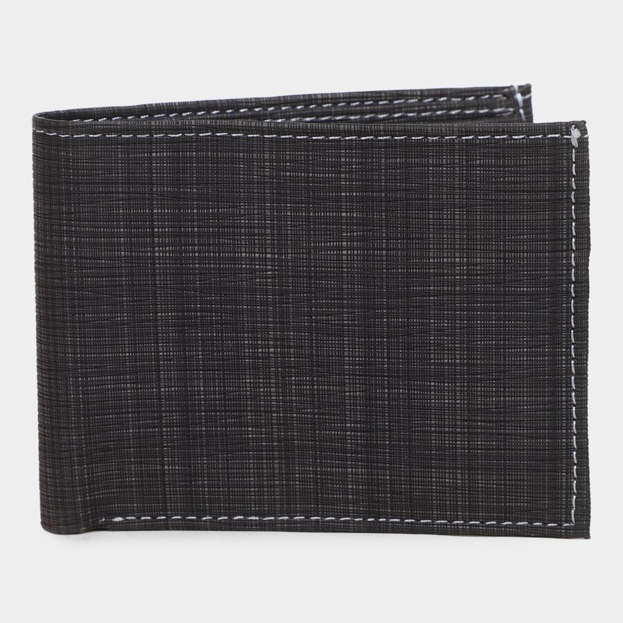 Men's Charcoal Polyurethane Wallet, , large image number null