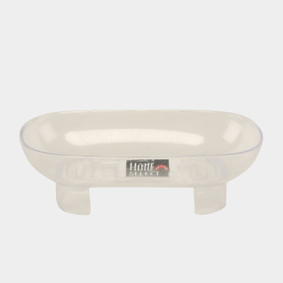 Plastic Soap Dish - Color/Design May Vary, , large