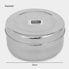 Stainless Steel Round Container (Poori Dabba) - 850ml, , small image number null