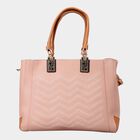 Women's Peach Polyurethane Tote Bag, , small image number null
